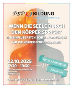WENN DIE SEELE DURCH DEN KÖRPER SPRICHT - <br>DER EINFLUSS PSYCHISCHER BELASTUNGEN AUF DIE KÖRPERLICHE GESUNDHEIT